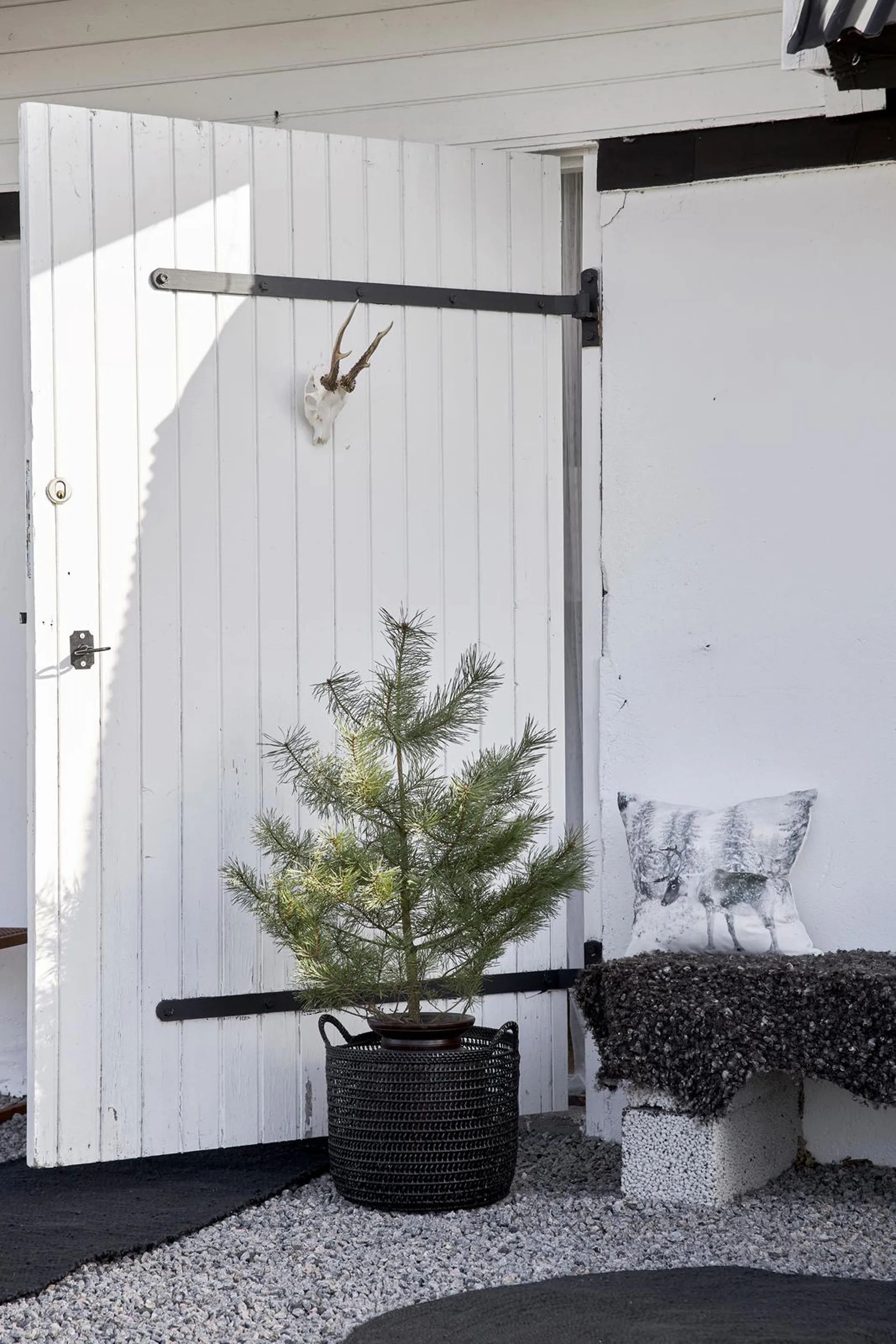 Alfombra de yute Merida negro, 70x200 cm Boel & Jan