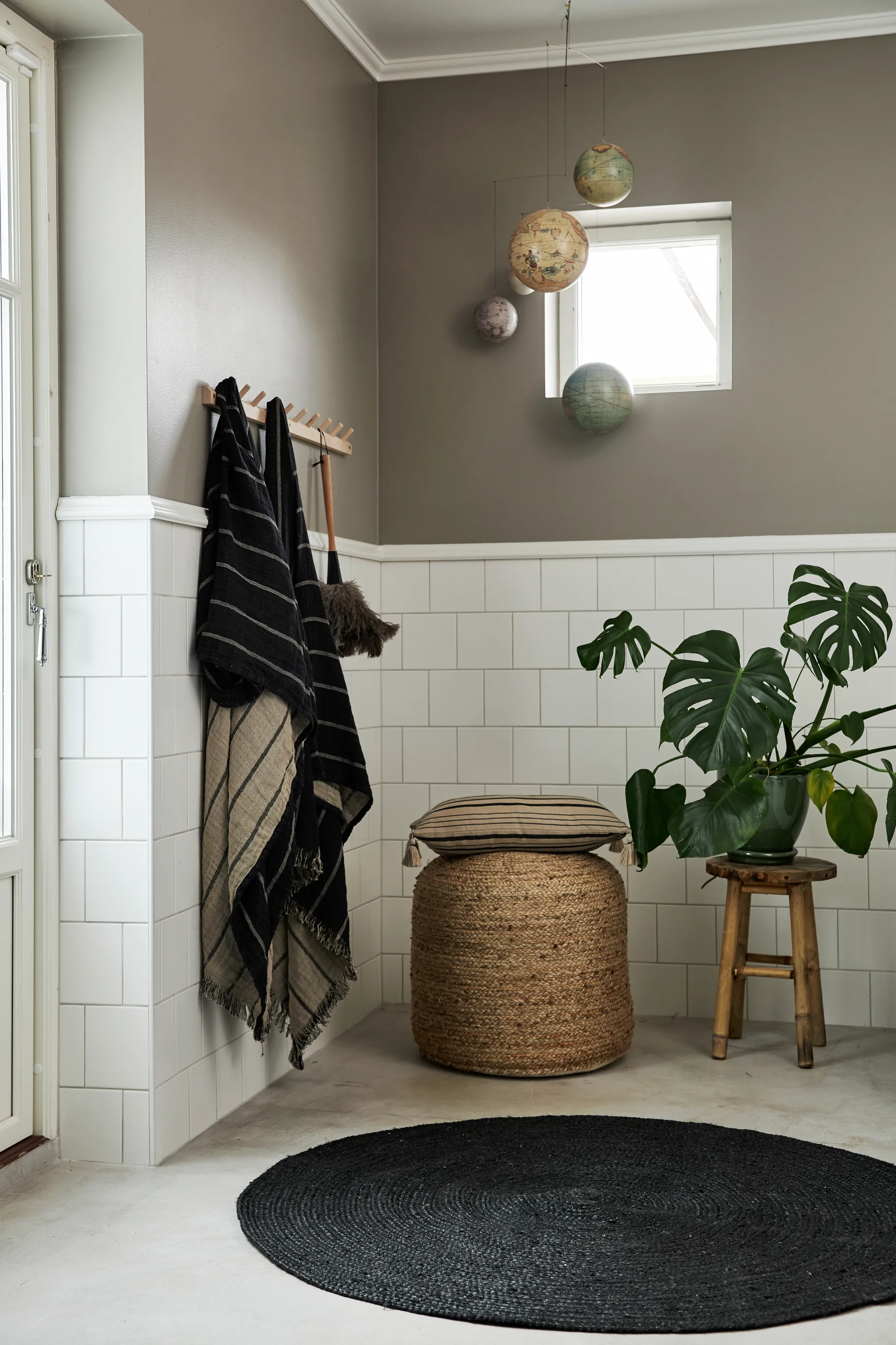 Alfombra de yute Merida redonda, Ø120 cm Boel & Jan