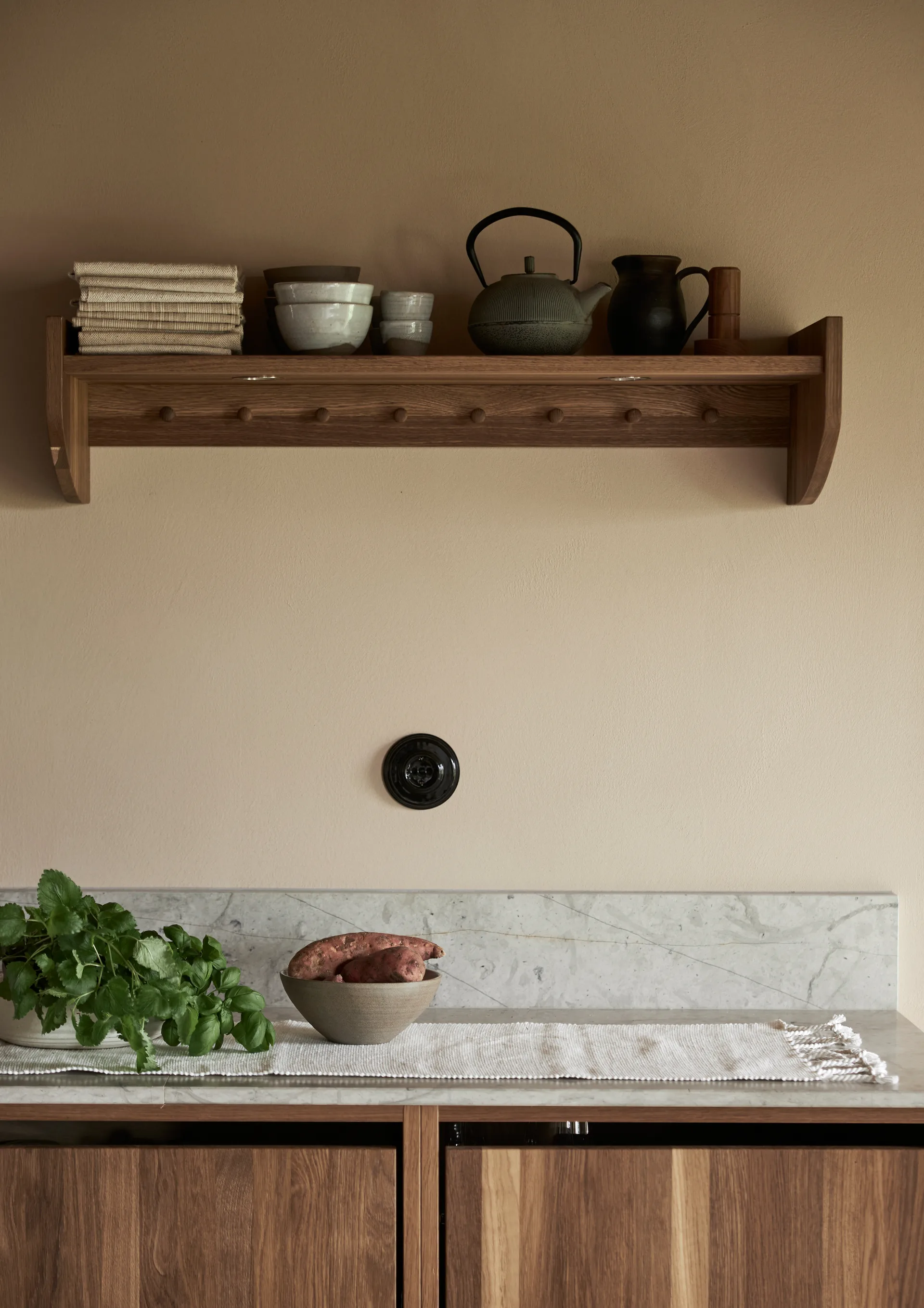 Camino de mesa Dune 35x120 cm, Offwhite Boel & Jan