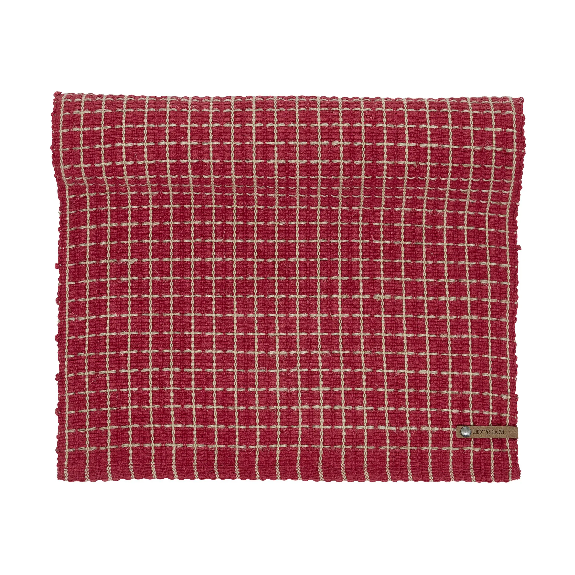 Camino de mesa Tällberg 40x140 cm, Rojo-natural Boel & Jan