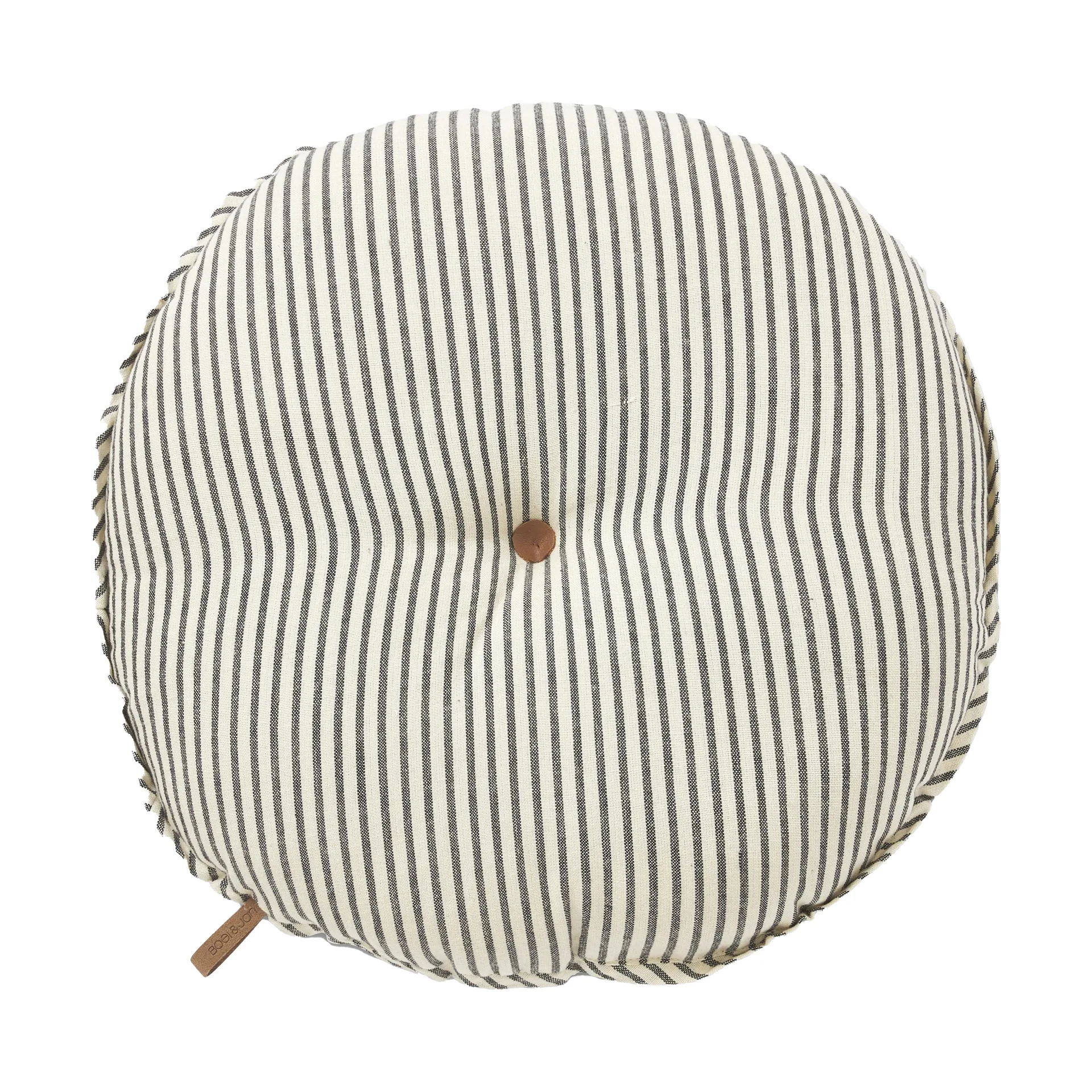 Cojín para silla Sammie Ø40 cm, Blanco y negro Boel & Jan