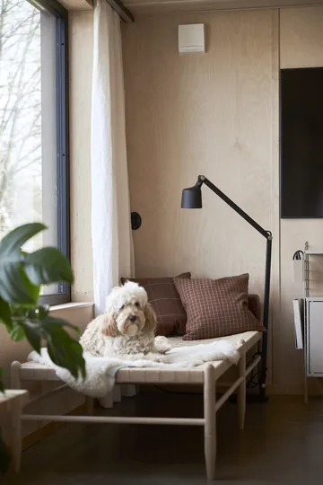 Funda de cojín de algodón Lunnevik small 45x45 cm - Marrón - Boel & Jan