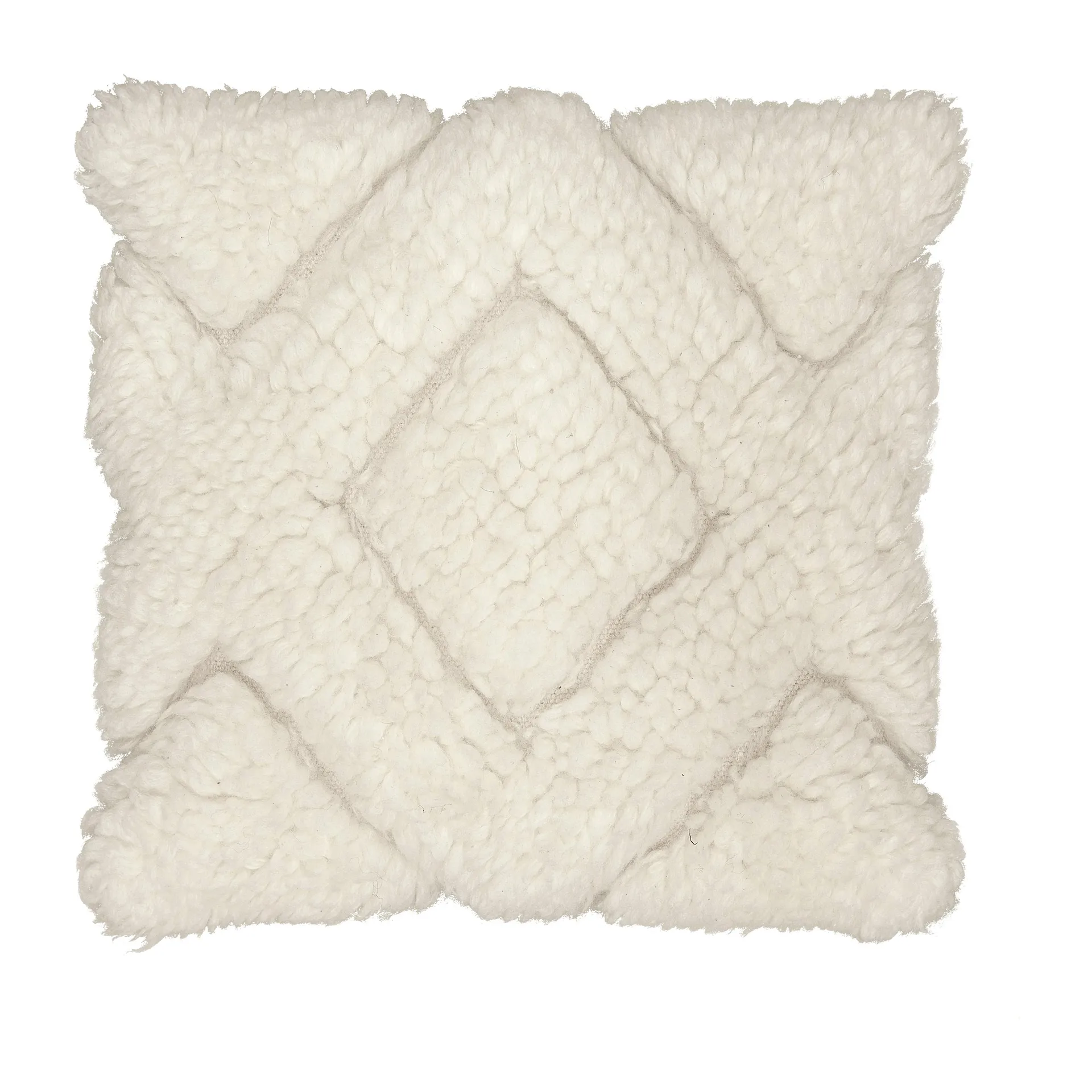 Funda de cojín de algodón Molly 45x45 cm, Offwhite Boel & Jan