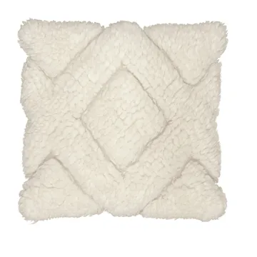 Funda de cojín de algodón Molly 45x45 cm - Offwhite - Boel & Jan