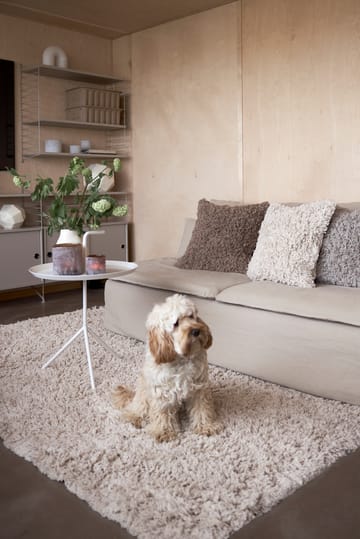Funda de cojín de algodón Noma 45x45 cm - Beige - Boel & Jan