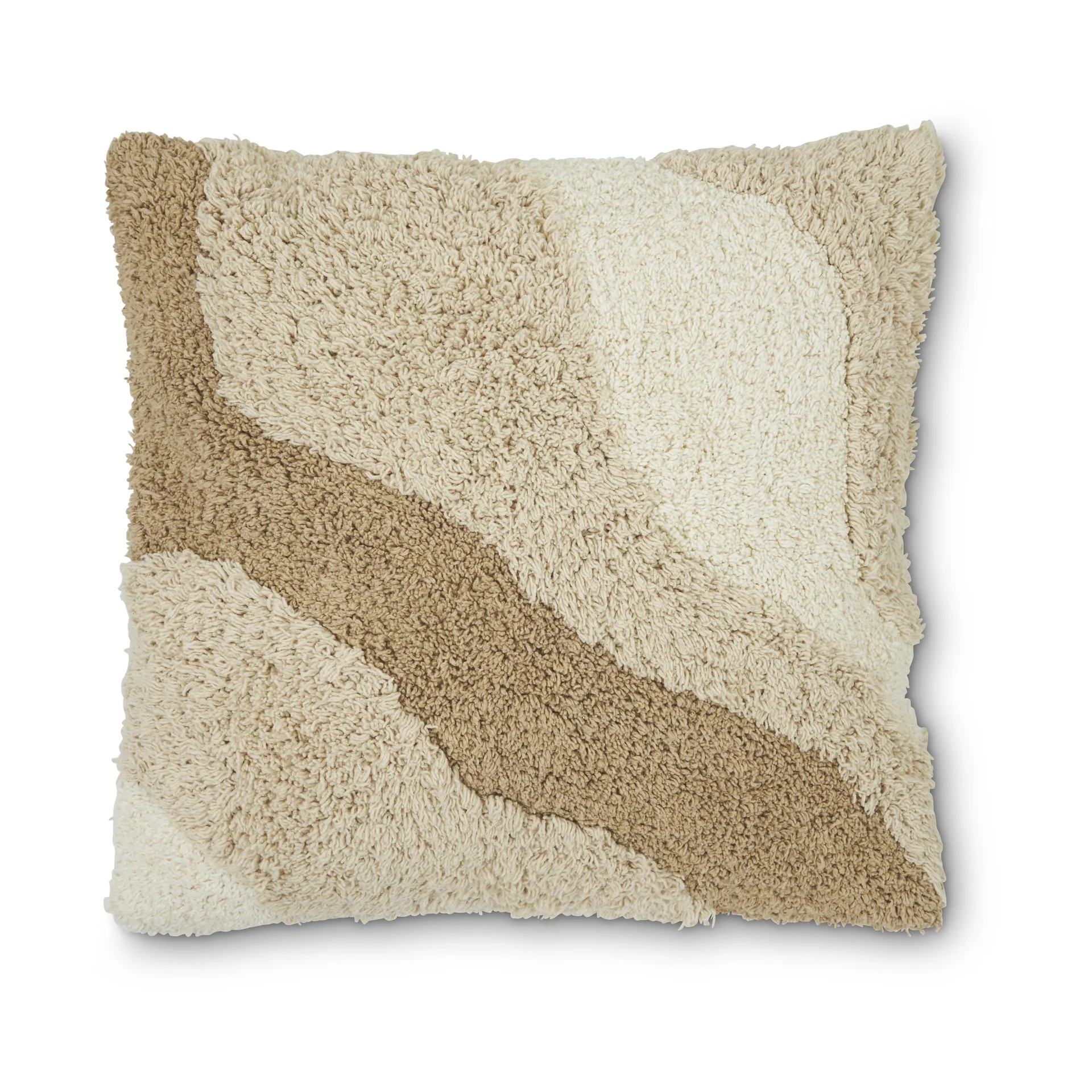 Funda de cojín Idun 45x45 cm, Beige-marrón Boel & Jan