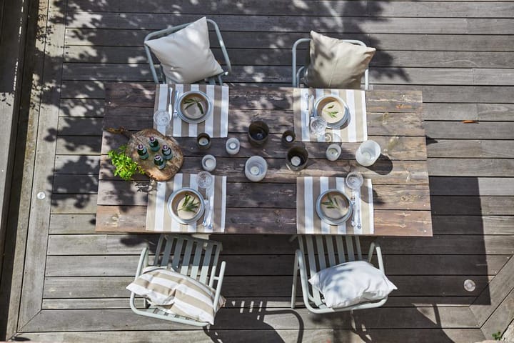 Funda de cojín Outdoor stripe 40x60 cm, Beige Boel & Jan