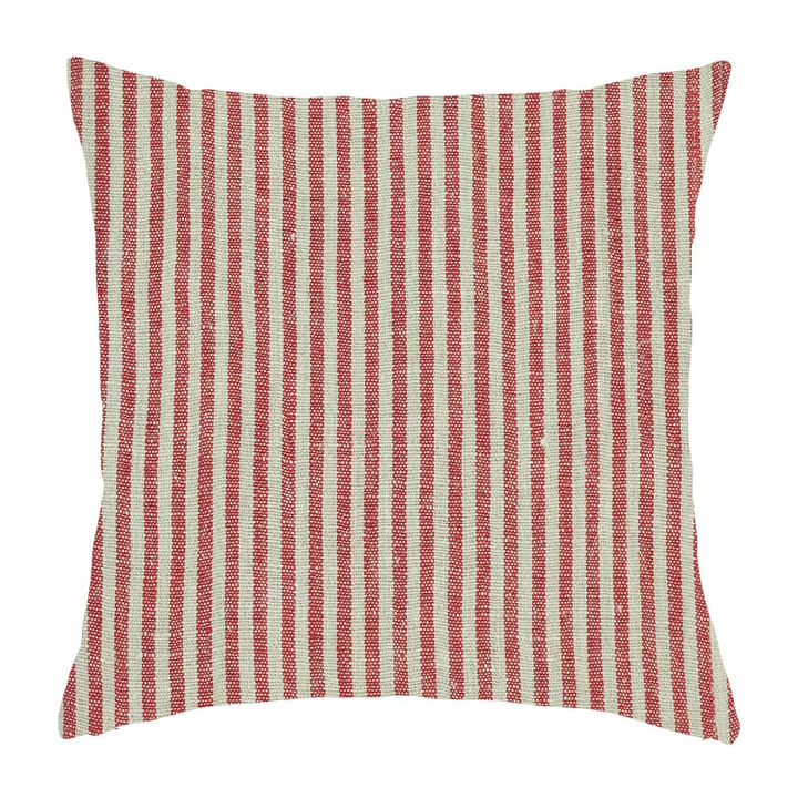 Funda de cojín Rough Linen Stripe 45x45 cm - rojo - Boel & Jan