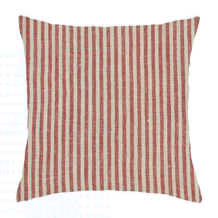 Funda de cojín Rough Linen Stripe 45x45 cm, rojo Boel & Jan