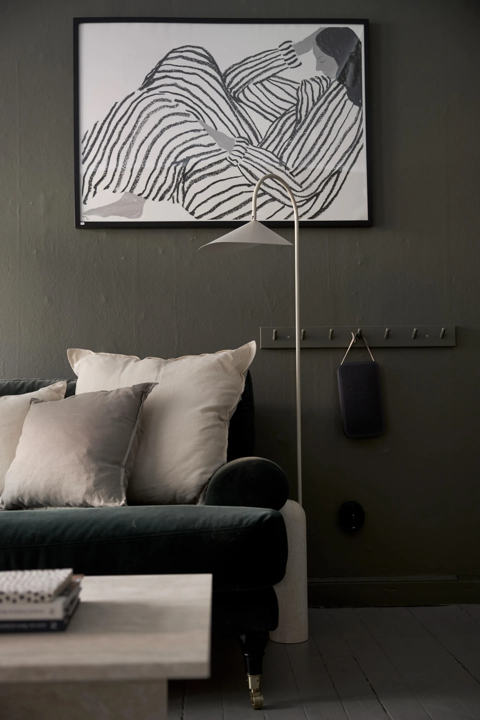 Funda de cojín Sabina 45x45 cm, gris Boel & Jan