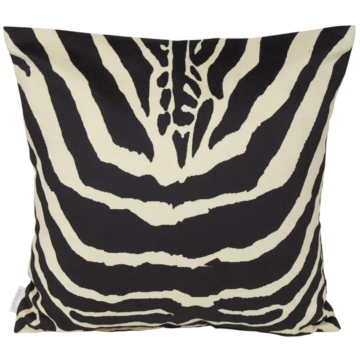 Funda de cojín Safari Zebra 60x60 cm - negro-blanco - Boel & Jan