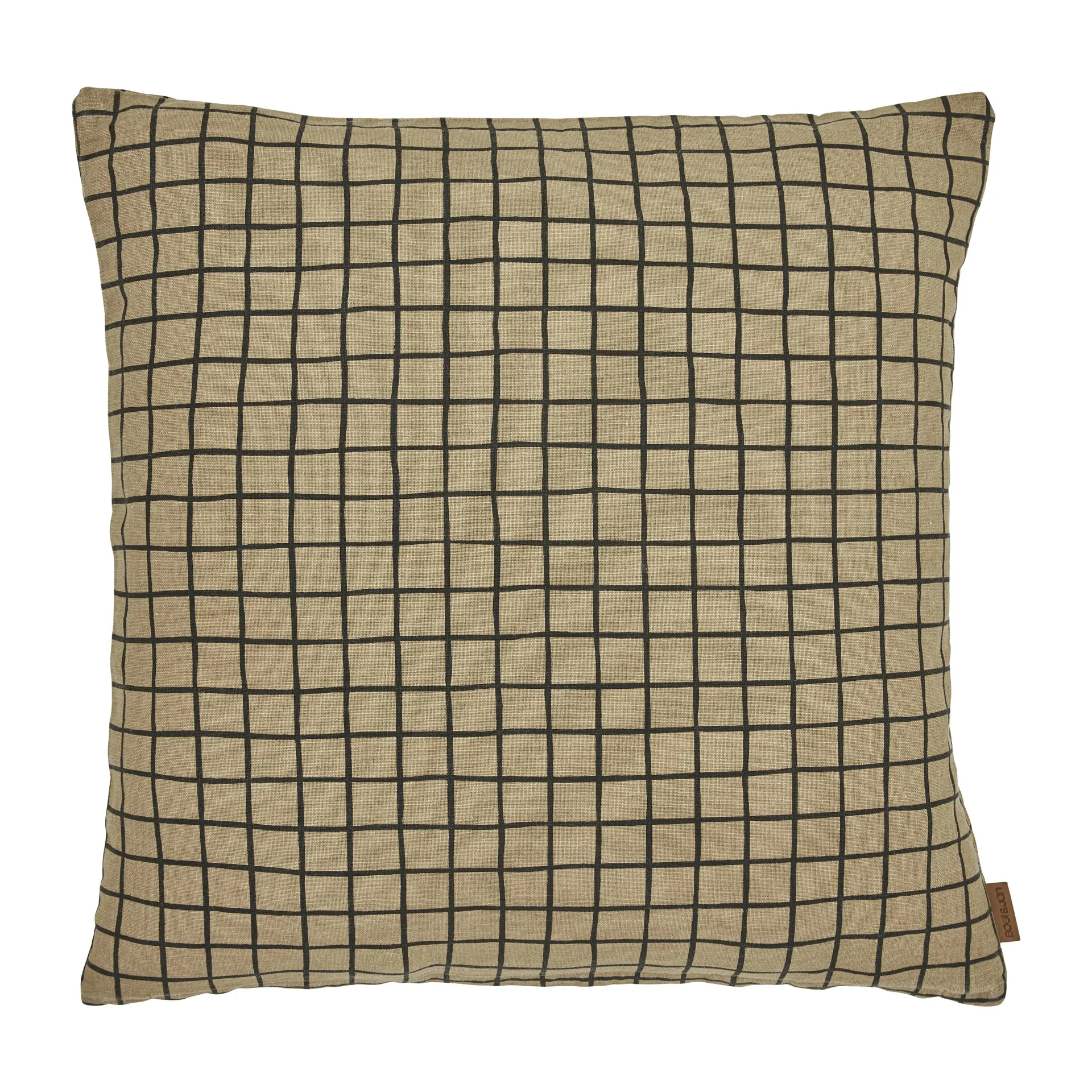 Funda de cojín Tofta check 45x45 cm, Marrón Boel & Jan