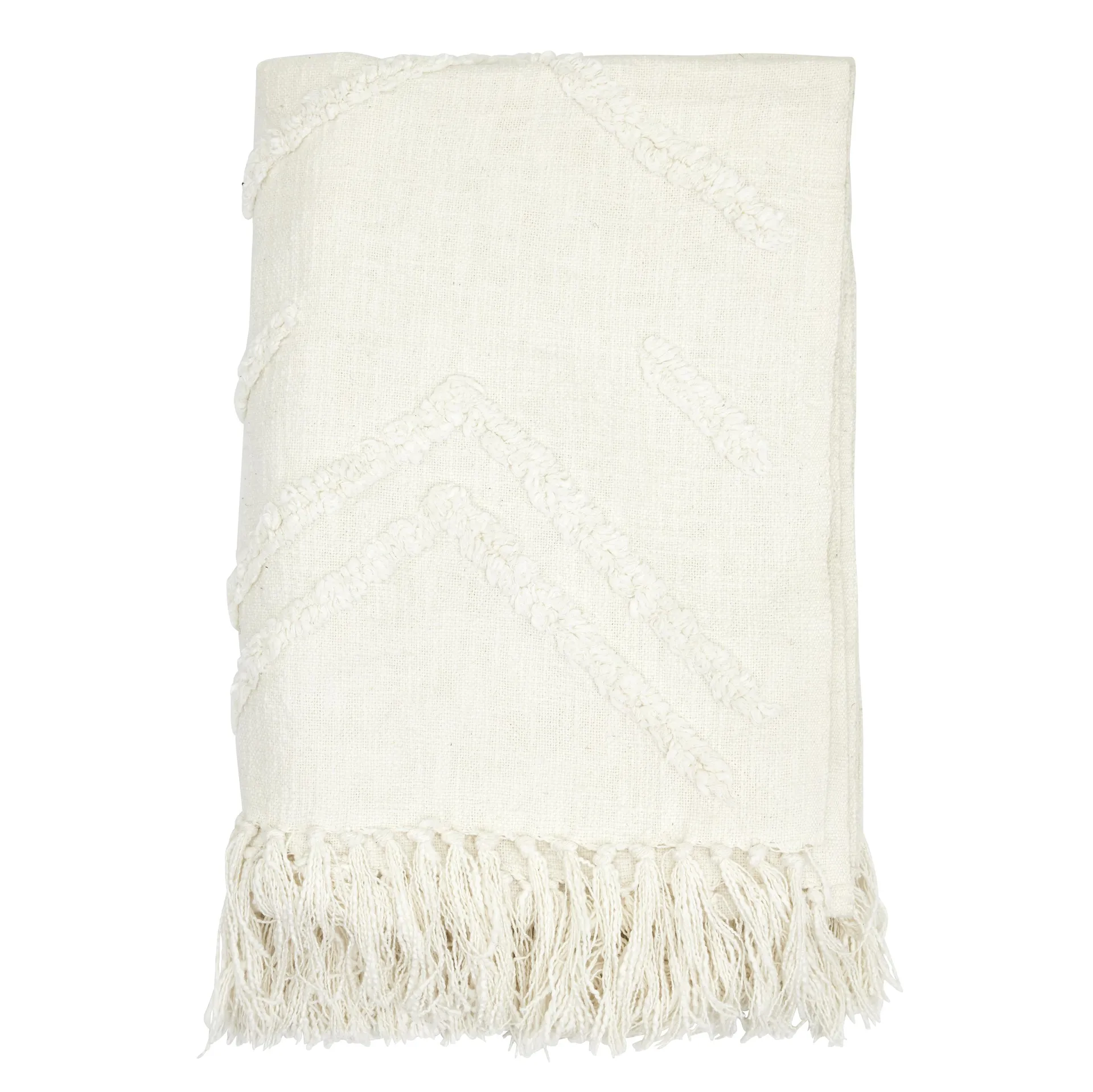Manta de algodón Tovhult 130x170 cm, Offwhite Boel & Jan