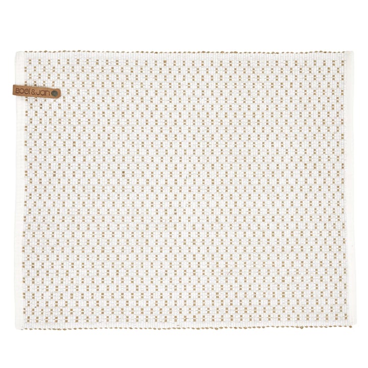 Mantel individual Check jute 40x45 cm - blanco - Boel & Jan