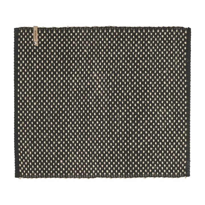 Mantel individual de algodón Jute check 35x45 cm - Negro - Boel & Jan