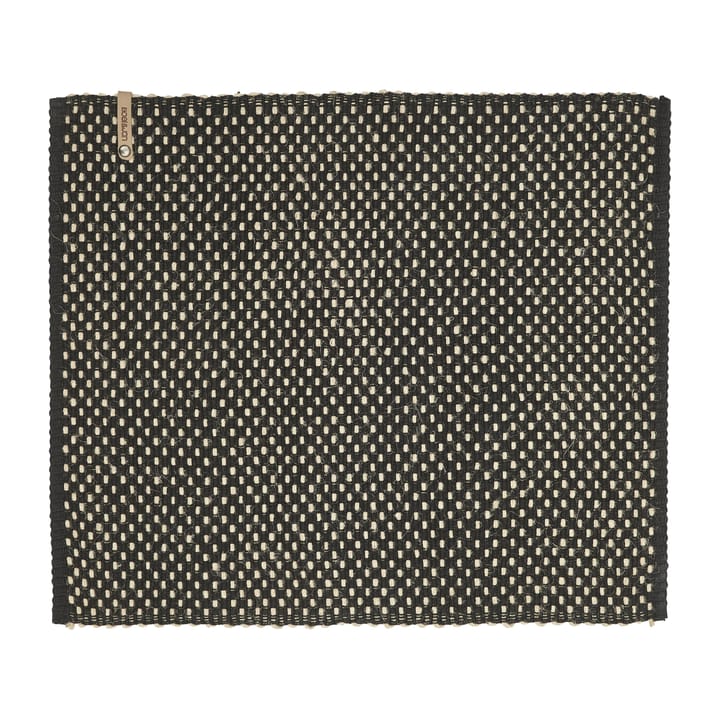 Mantel individual de algodón Jute check 35x45 cm, Negro Boel & Jan