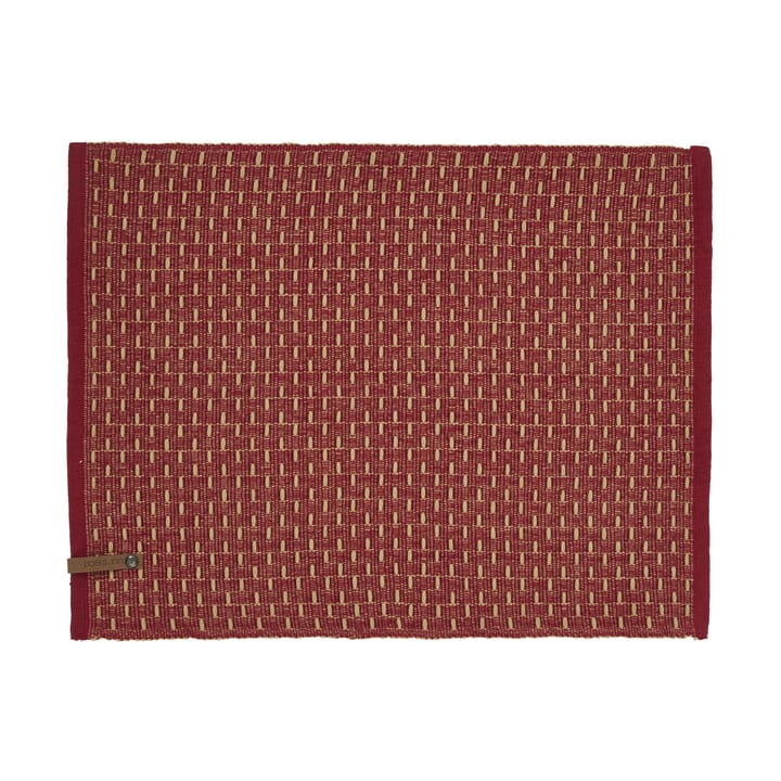 Mantel individual Theun 35x45 cm - Rojo-natural - Boel & Jan