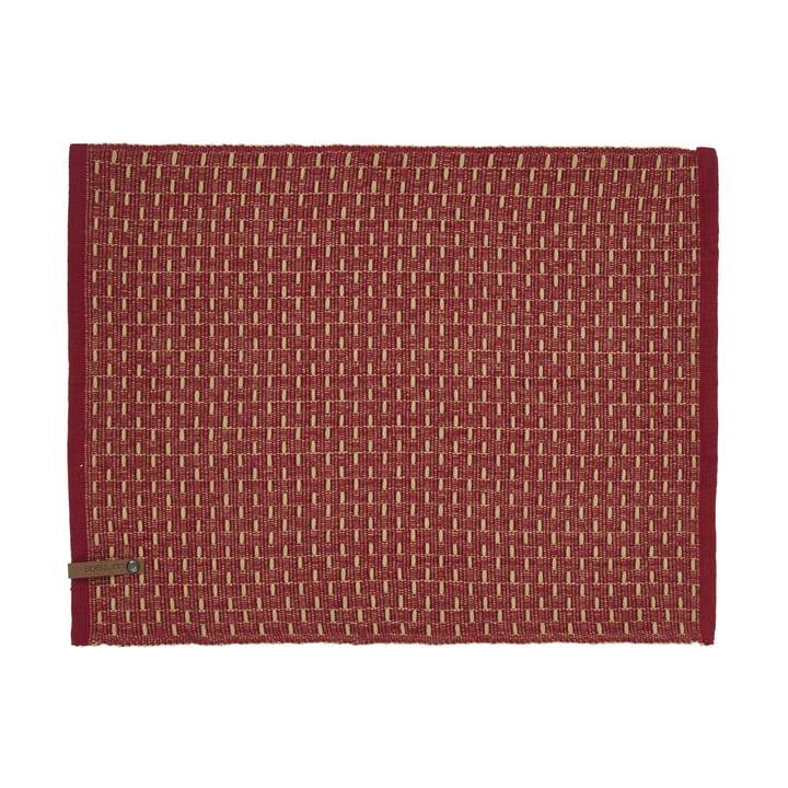 Mantel individual Theun 35x45 cm - Rojo-natural - Boel & Jan