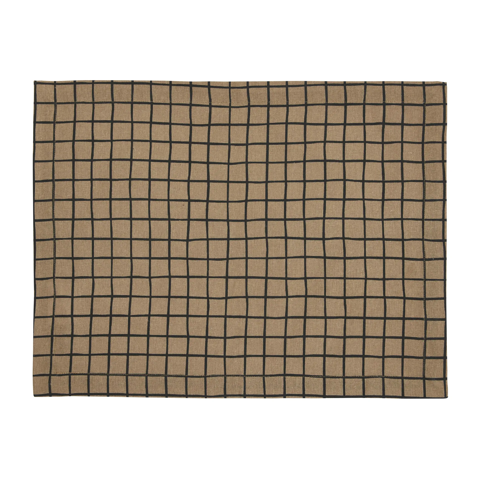 Mantel individual Tofta check 35x45 cm, Marrón Boel & Jan