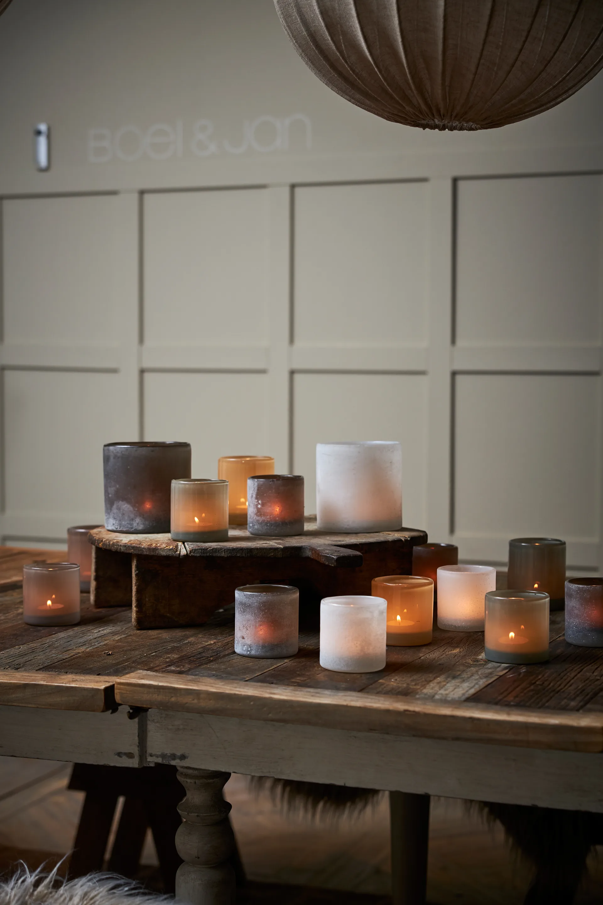 Portavelas Bungenäs Ø12,5 cm, marrón Boel & Jan