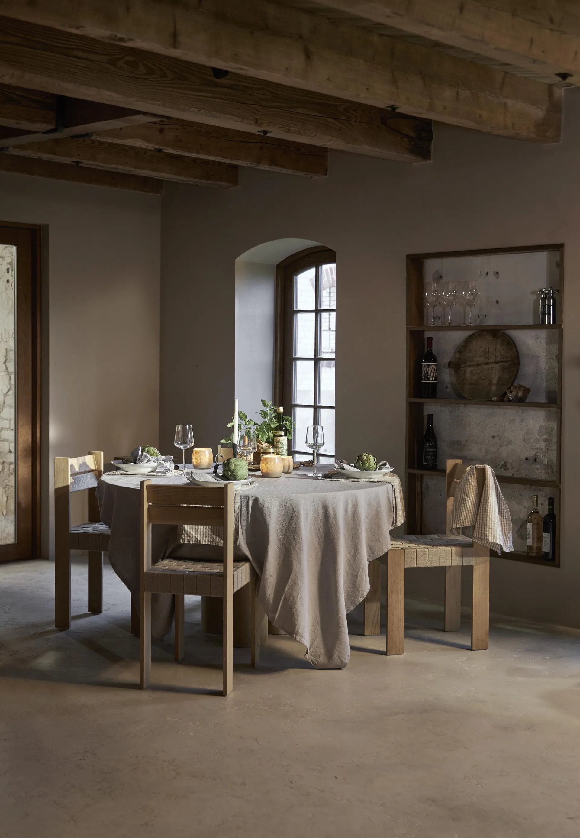 Portavelas Goya Ø8 cm, Blanco Boel & Jan