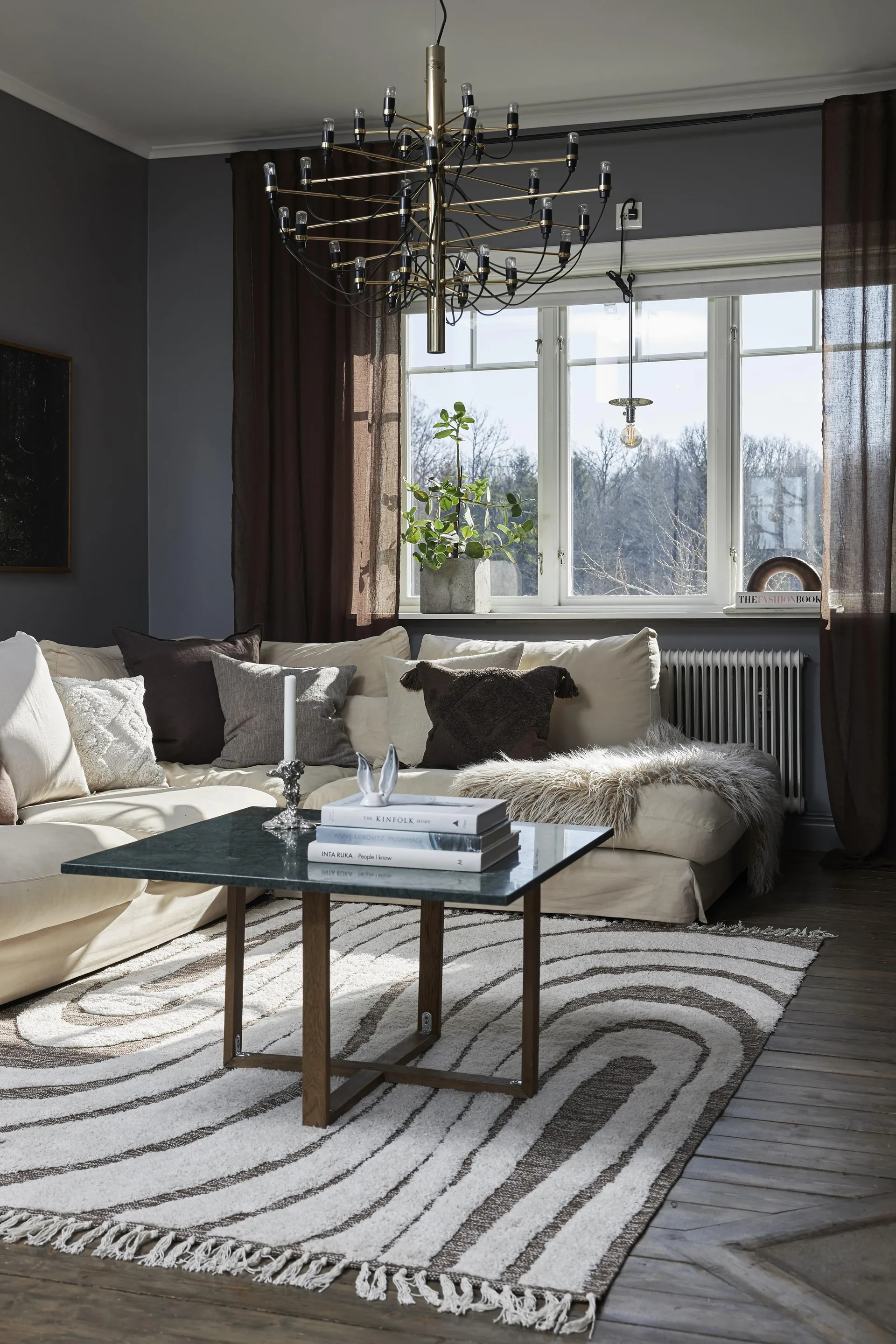 Set de cortinas Mirja 130x275 cm, marrón Boel & Jan