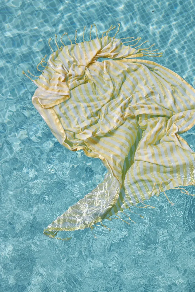 Toalla de playa Höllviken 90x150 cm, Amarillo Boel & Jan