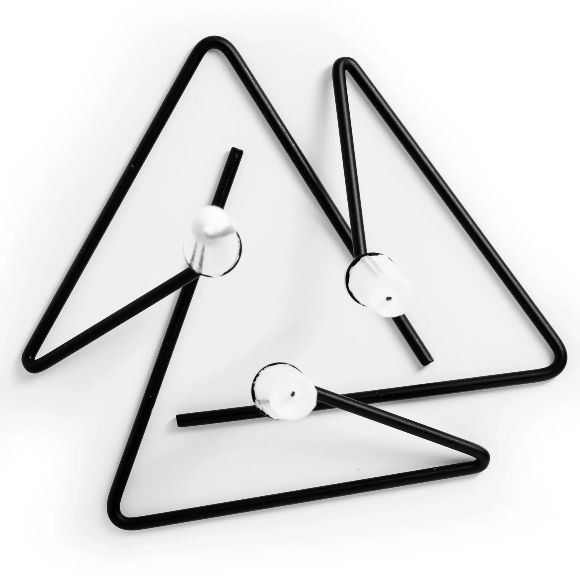 Candelabro Puzzlepequeño, negro Born In Sweden