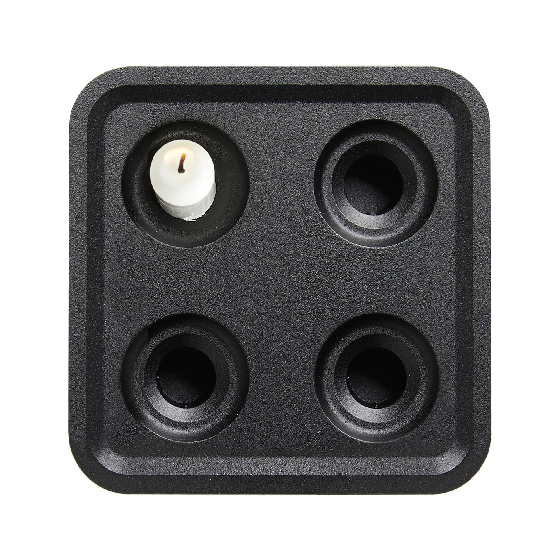 Candelabro Stumpastaken Fyran, negro Born In Sweden