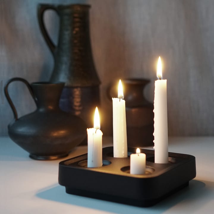Candelabro Stumpastaken Fyran, negro Born In Sweden