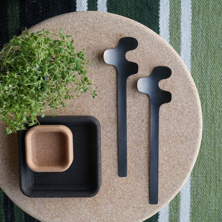 Cubiertos para ensalada Leaf, Brushed Black Born In Sweden