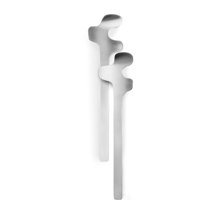 Cubiertos para ensalada Leaf, Brushed Steel Born In Sweden