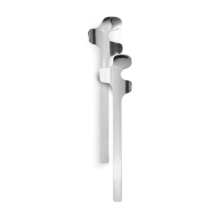 Cubiertos para ensalada Leaf, Polished Steel Born In Sweden
