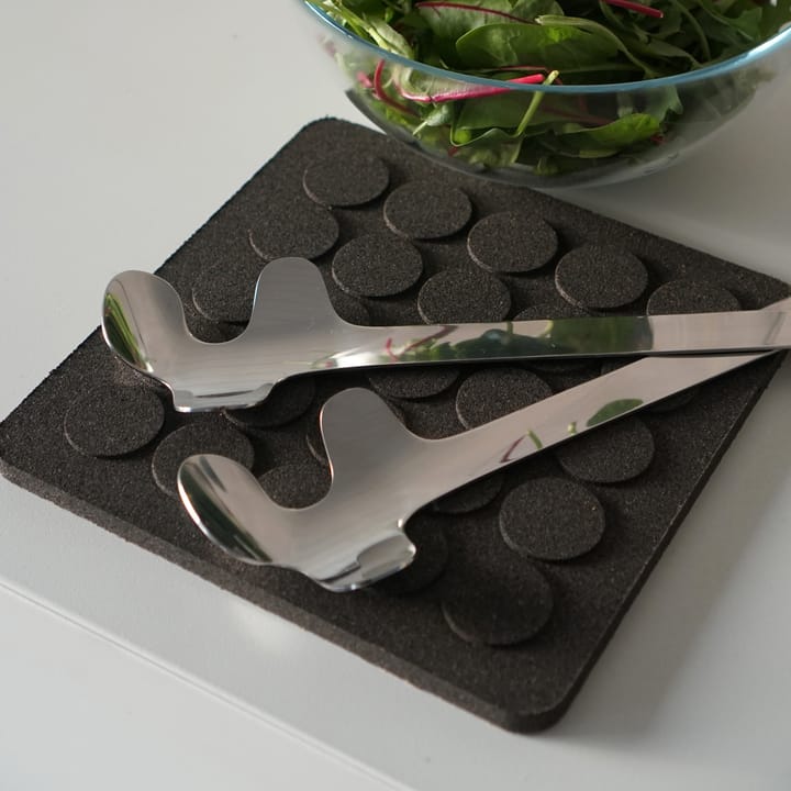 Cubiertos para ensalada Leaf, Polished Steel Born In Sweden