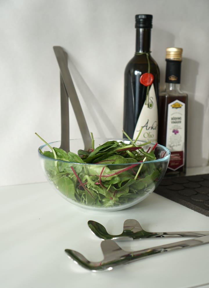Cubiertos para ensalada Leaf, Polished Steel Born In Sweden