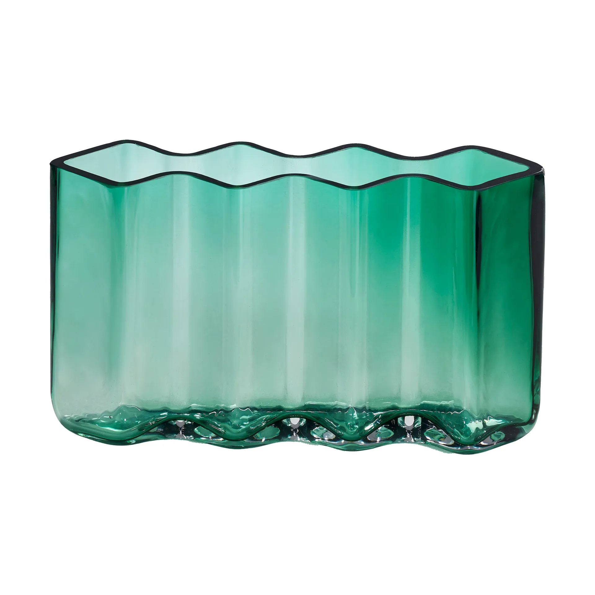 Jarrón cuatro cámaras Row, Verde Born In Sweden