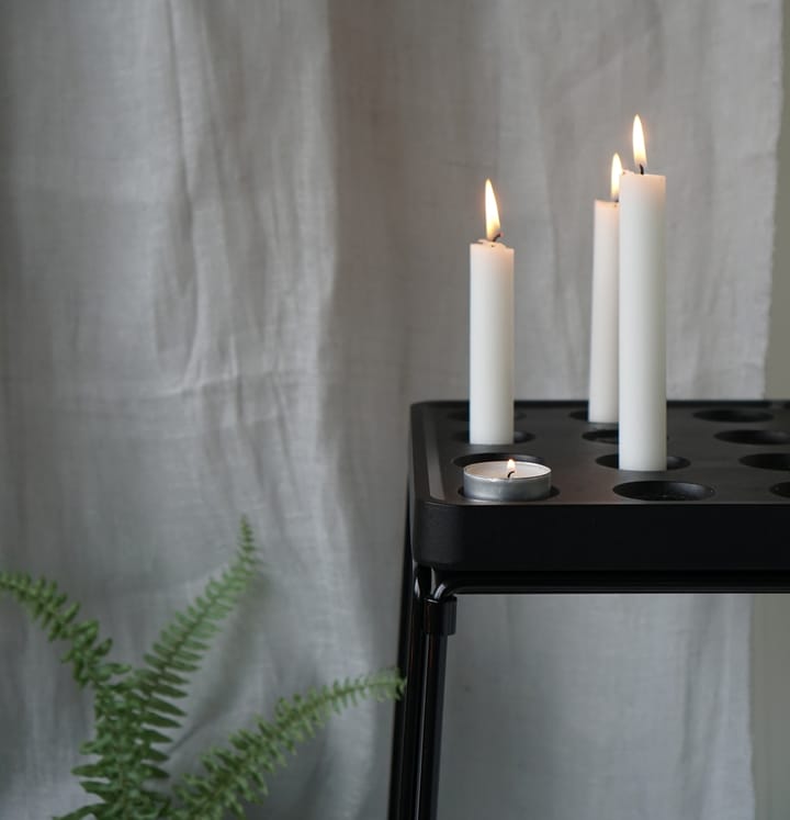 Portavelas Stumpastaken negro, grande Born In Sweden
