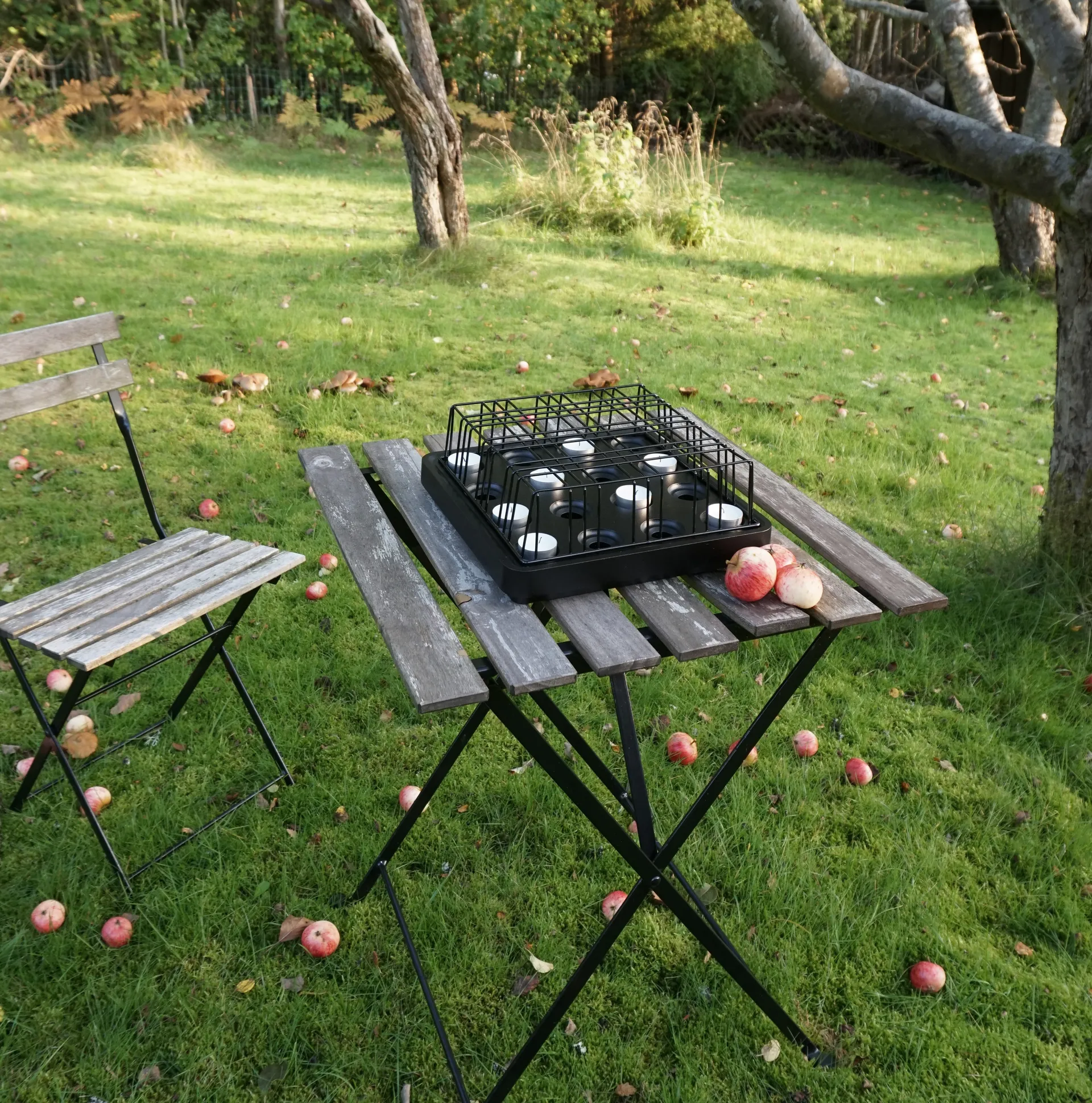 Portavelas Stumpastaken negro, grande Born In Sweden