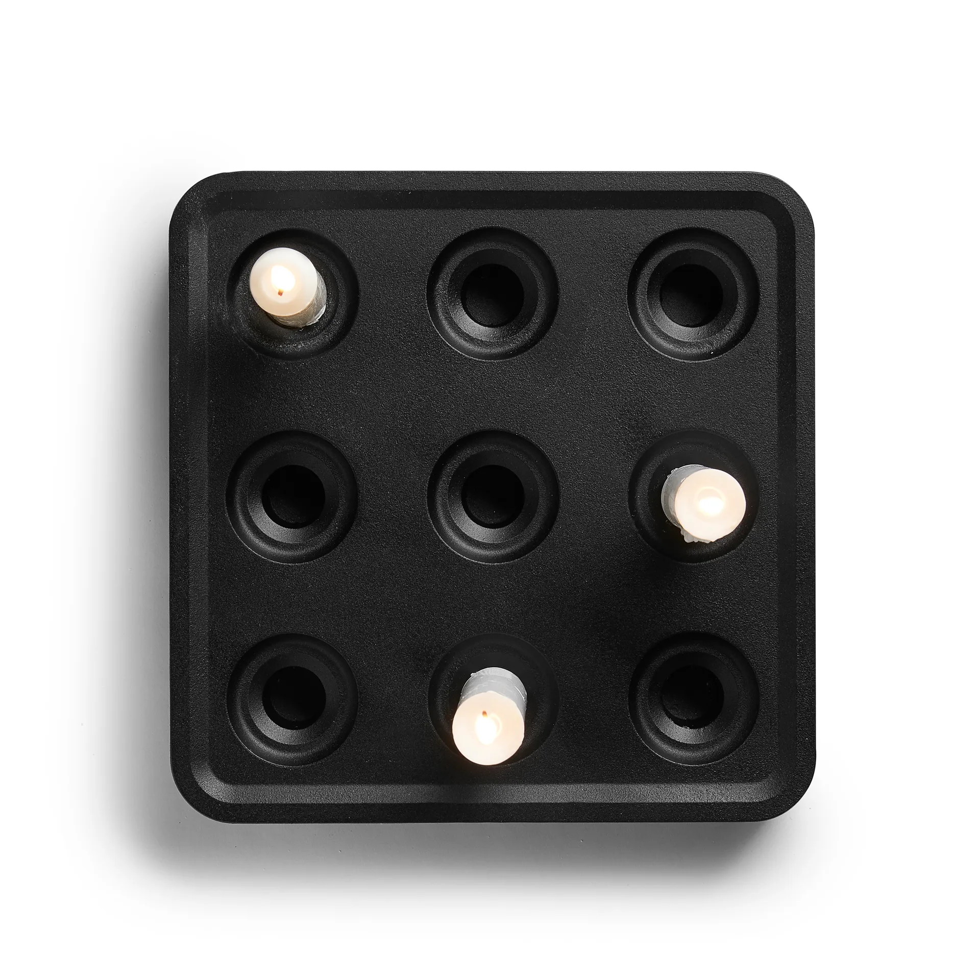 Portavelas Stumpastaken negro, pequeño Born In Sweden