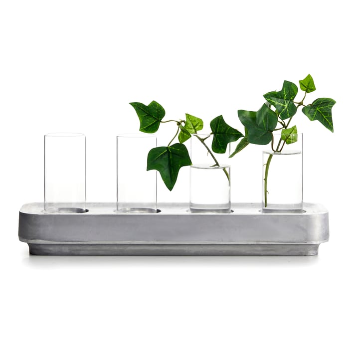 Set de 4 jarrones para portavelas Stumpastaken, transparente Born In Sweden
