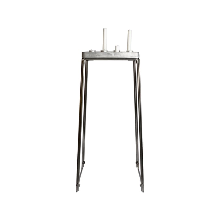 Soporte para portavelas Stumpastaken, plata Born In Sweden