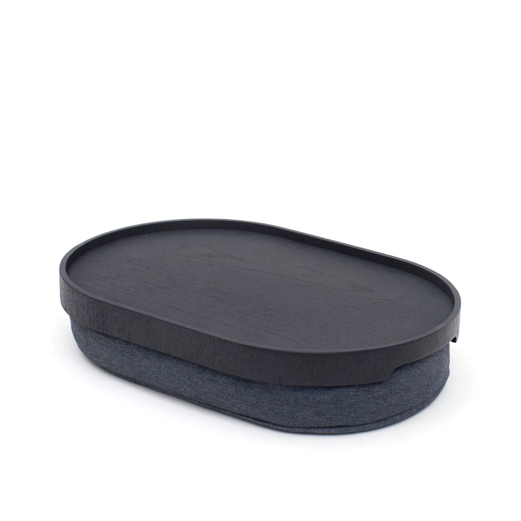 Bandeja antideslizante para el regazo CurveLine™  39×26 cm, Negro sauce-gris Bosign