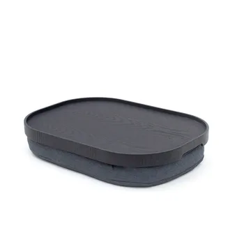 Bandeja antideslizante para el regazo CurveLine™  47×34 cm - Negro sauce-gris - Bosign