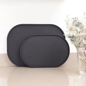 Bandeja CurveLine™ antideslizante 47×34 cm - Sauce negro - Bosign