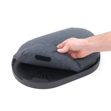 Bandeja de regazo CurveLine™ antideslizante 39×26 cm - Negro sauce-gris - Bosign