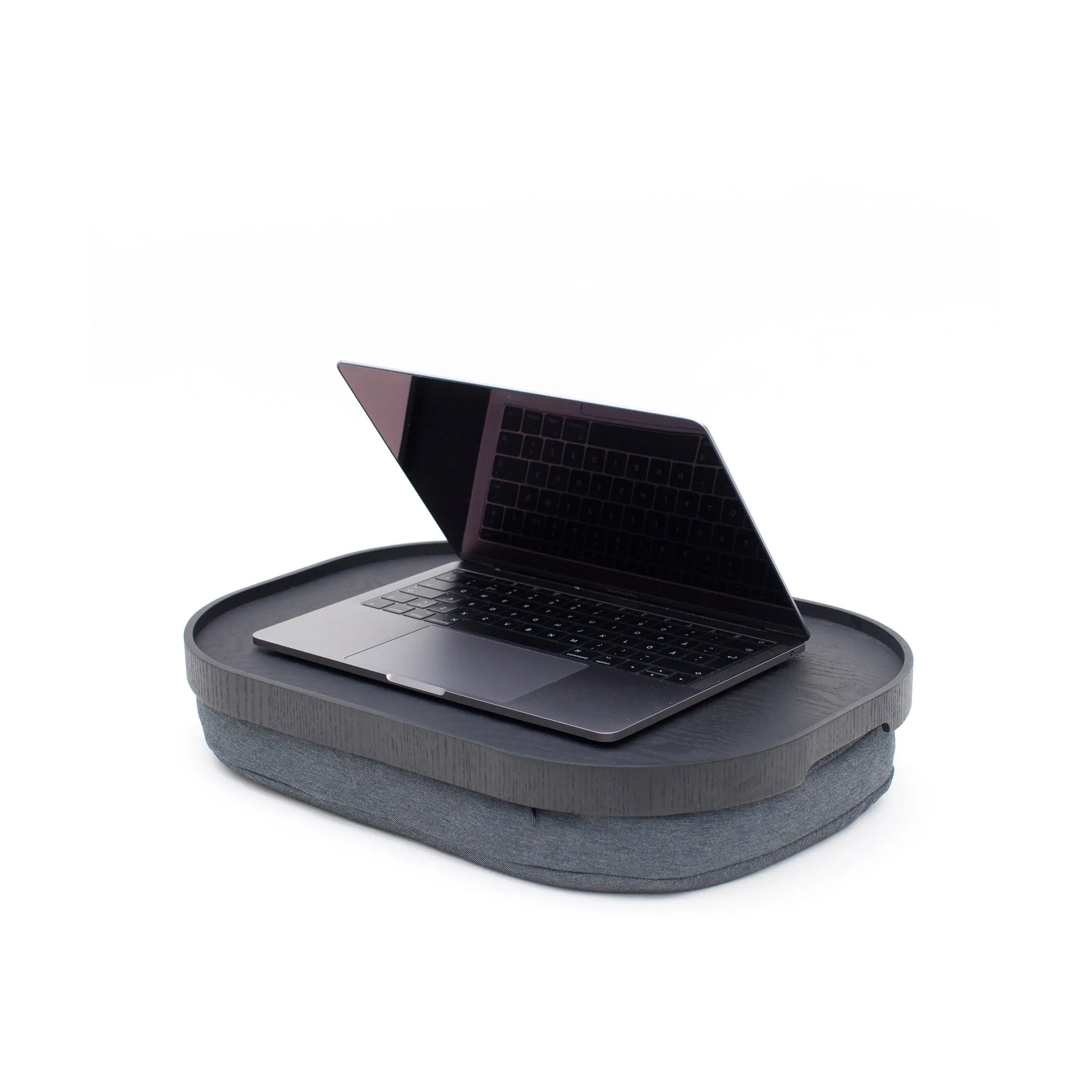 Bandeja de regazo CurveLine™ antideslizante 47x34 cm, Negro sauce-gris Bosign