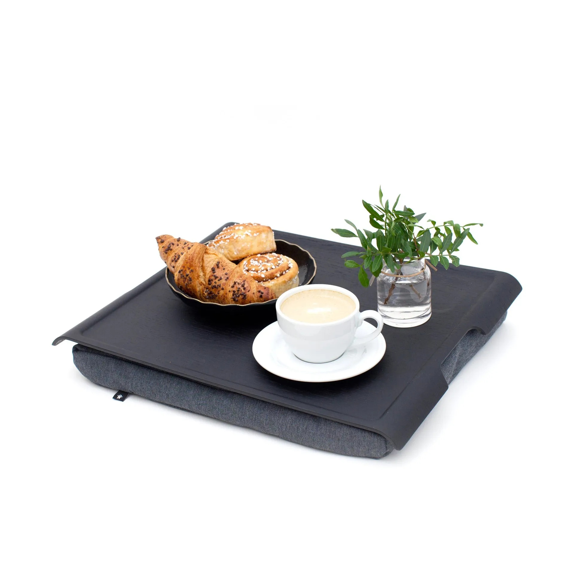 Bandeja de regazo Laptray antideslizante 46×38 cm, Negro sauce-gris Bosign