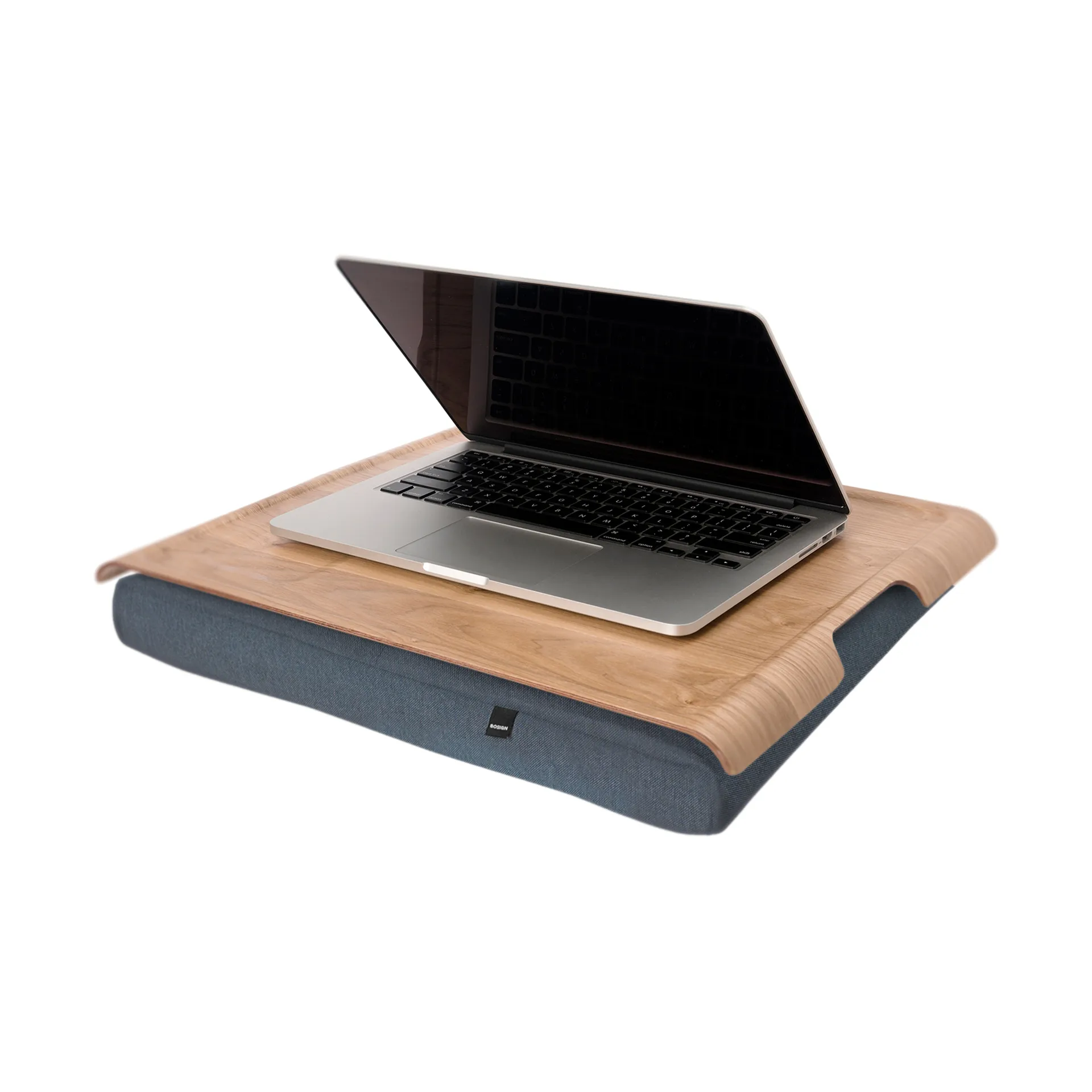 Bandeja de regazo para portátil Bosign, Madera de sauce-sal y pimienta gris Bosign