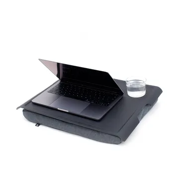 Bandeja para el regazo Laptray antideslizante 46x38 cm - Negro sauce-gris - Bosign