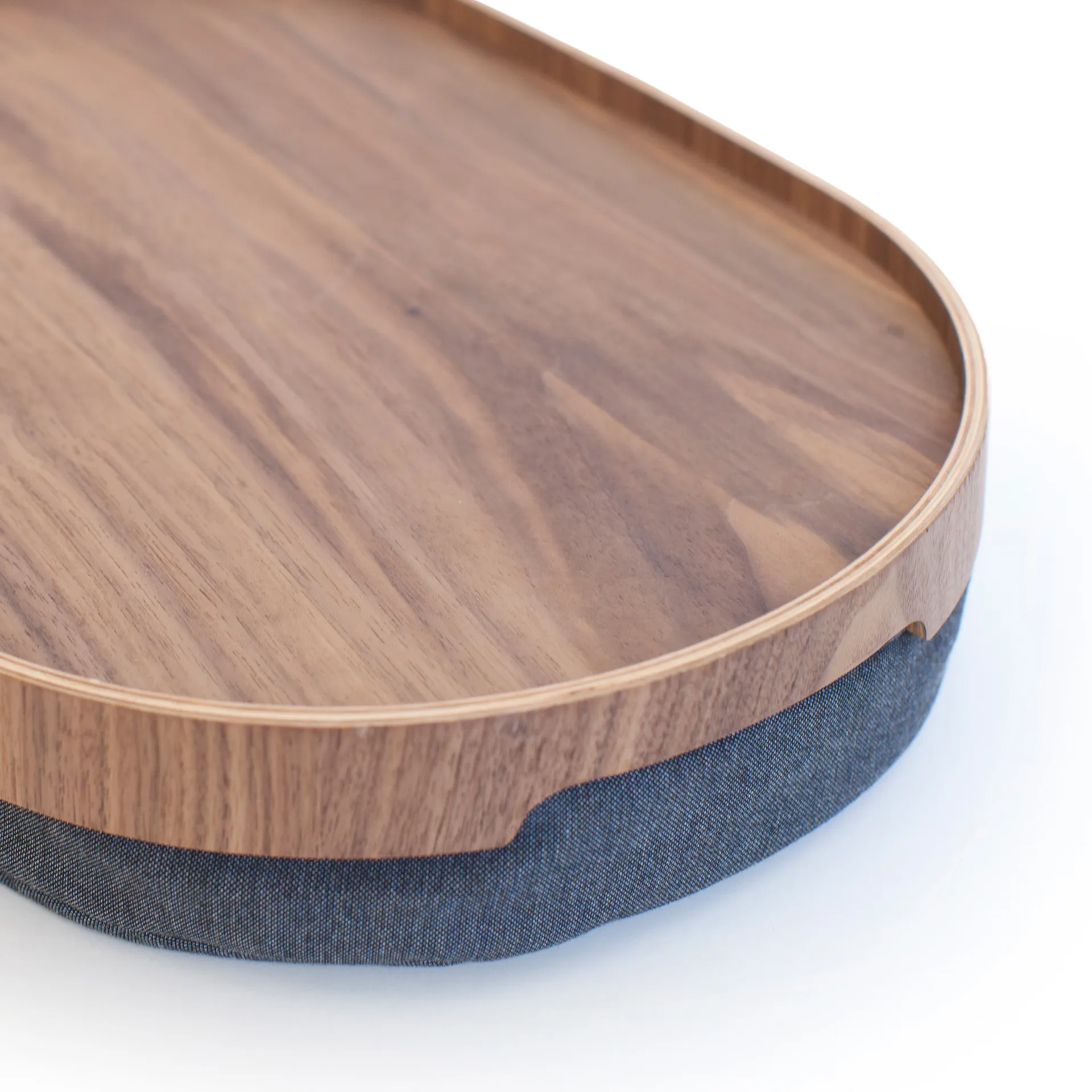 Bandeja para portátil Bosign curvoline medium 26x39 cm, Nogal Bosign